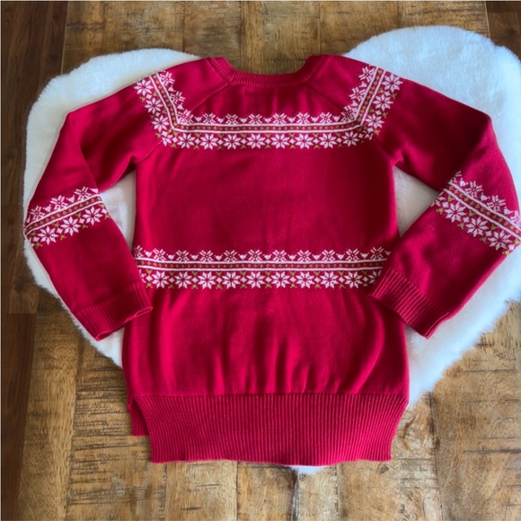 Disney Store Minnie Mouse Christmas Holiday Red Sweater Size 5/6 - Picture 5 of 15